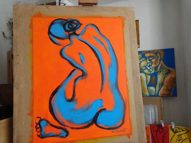 Original Abstract Expressionism Nude Painting by Carmen Tyrrell