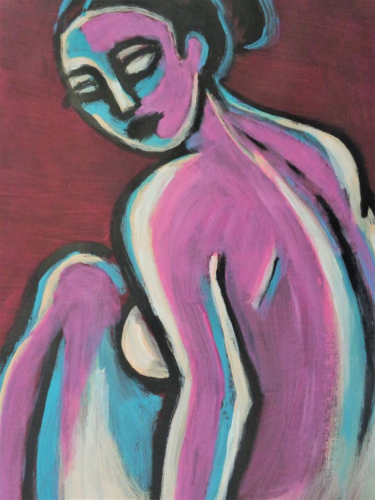 Original Figurative Nude Painting by Carmen Tyrrell