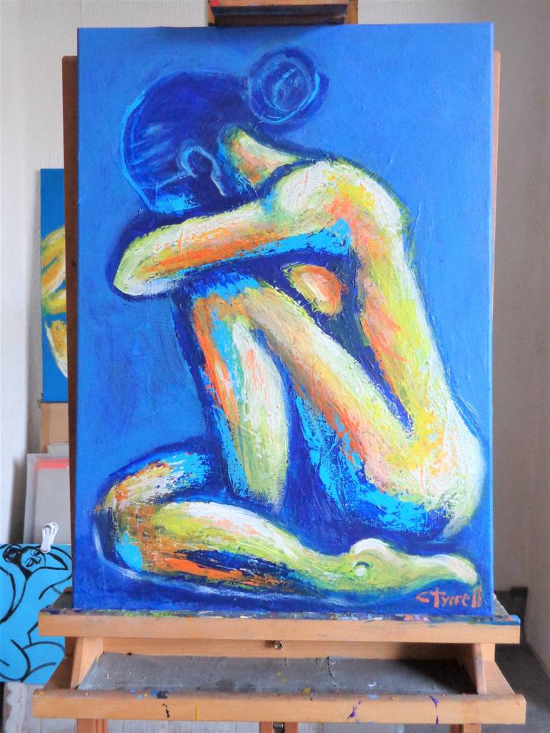 Original Figurative Nude Painting by Carmen Tyrrell