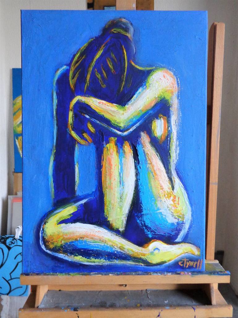 Original Figurative Nude Painting by Carmen Tyrrell