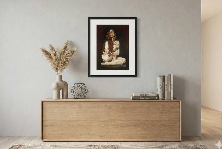 Original Realism Women Drawing by Greicie Guerra Attie