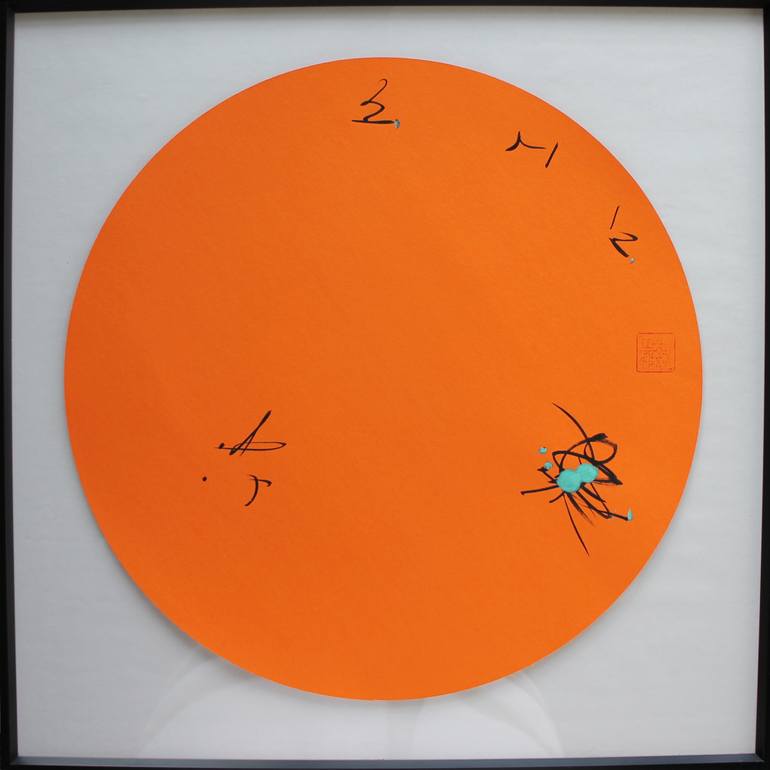 Original People Painting by Min Zou | Abstract Art on Paper | Why can you never catch up with the tortoise?