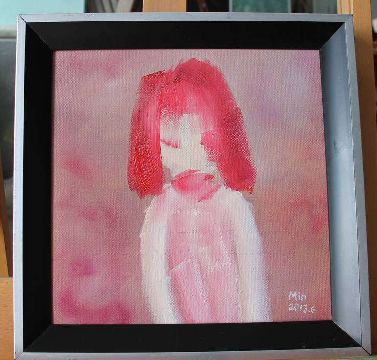 Original Expressionism People Painting by Min Zou