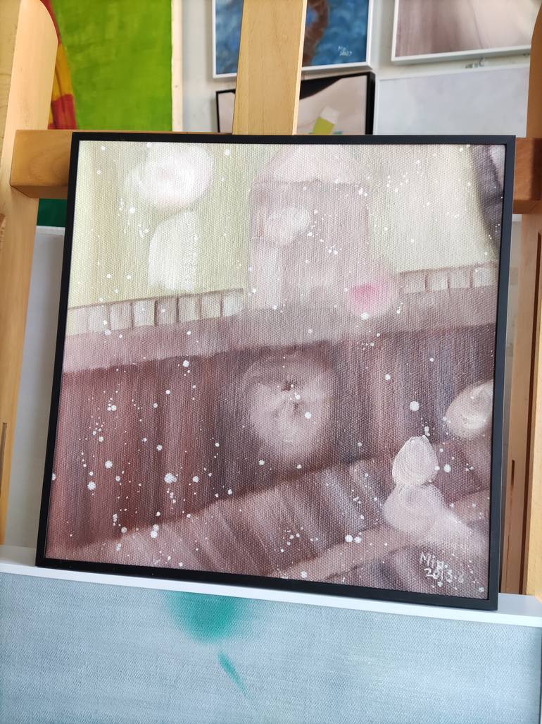 Original Abstract People Painting by Min Zou