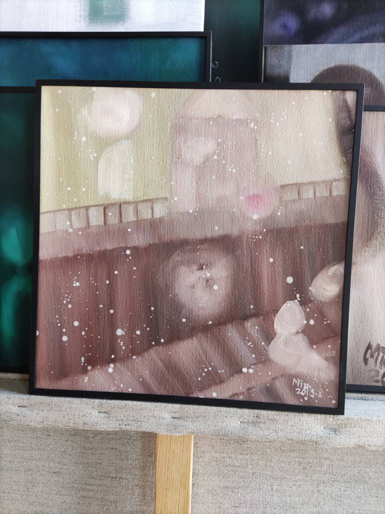Original Abstract People Painting by Min Zou