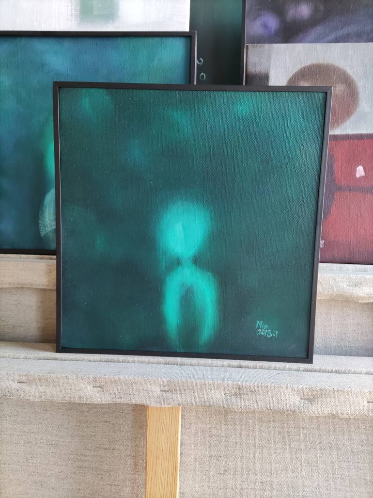 Original Abstract People Painting by Min Zou