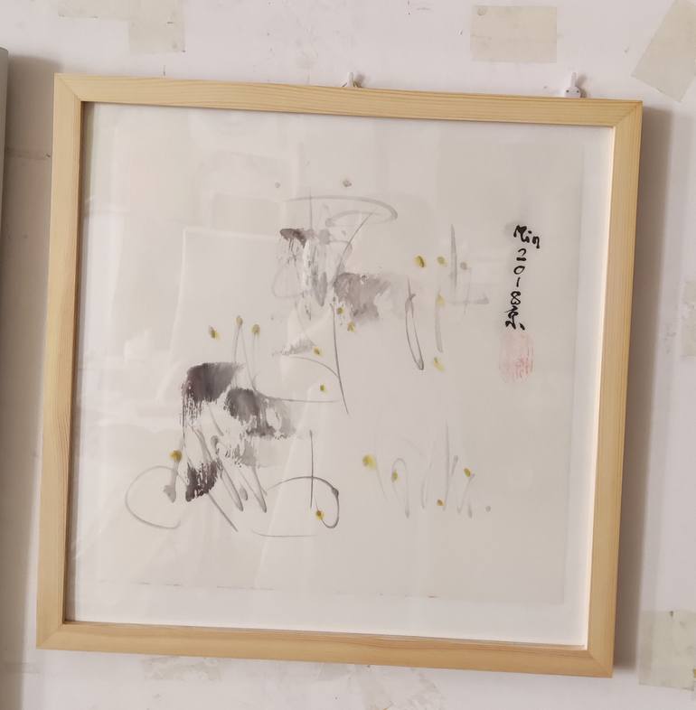 Original Fine Art Abstract Painting by Min Zou