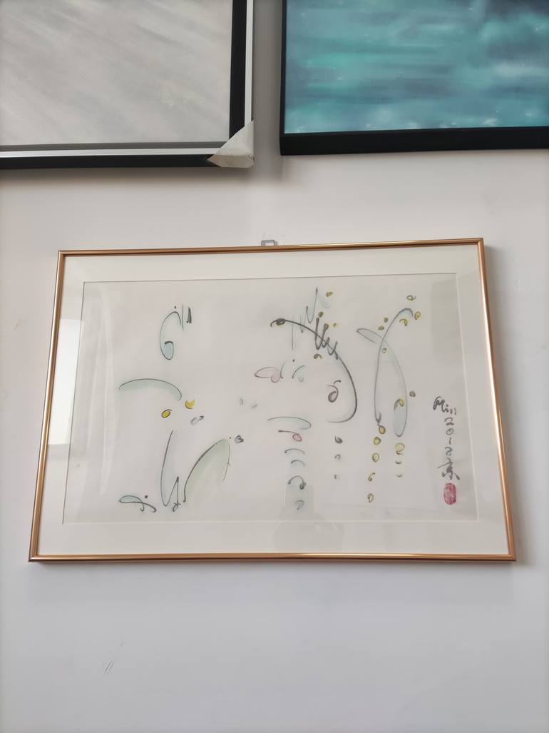 Original Figurative Abstract Painting by Min Zou