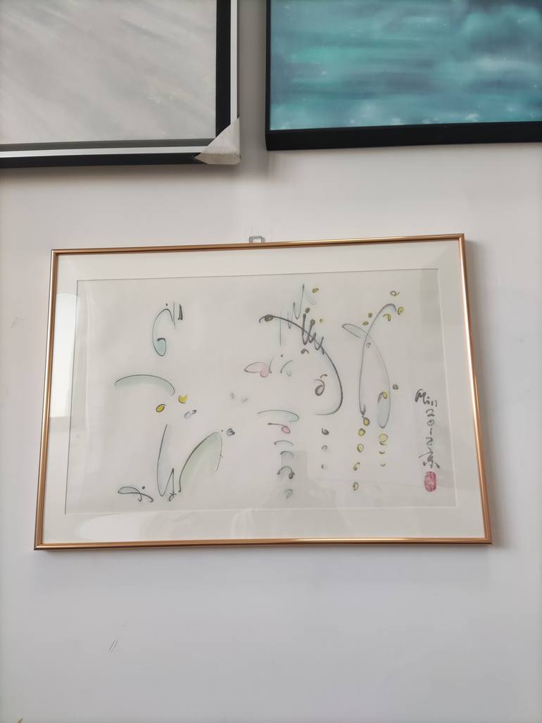 Original Figurative Abstract Painting by Min Zou