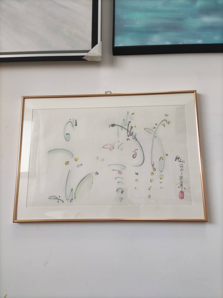 Original Figurative Abstract Painting by Min Zou
