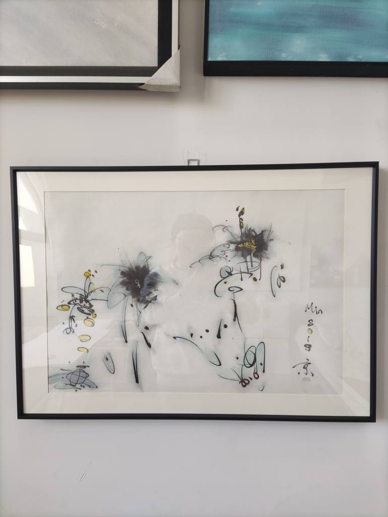 Original Contemporary Abstract Painting by Min Zou