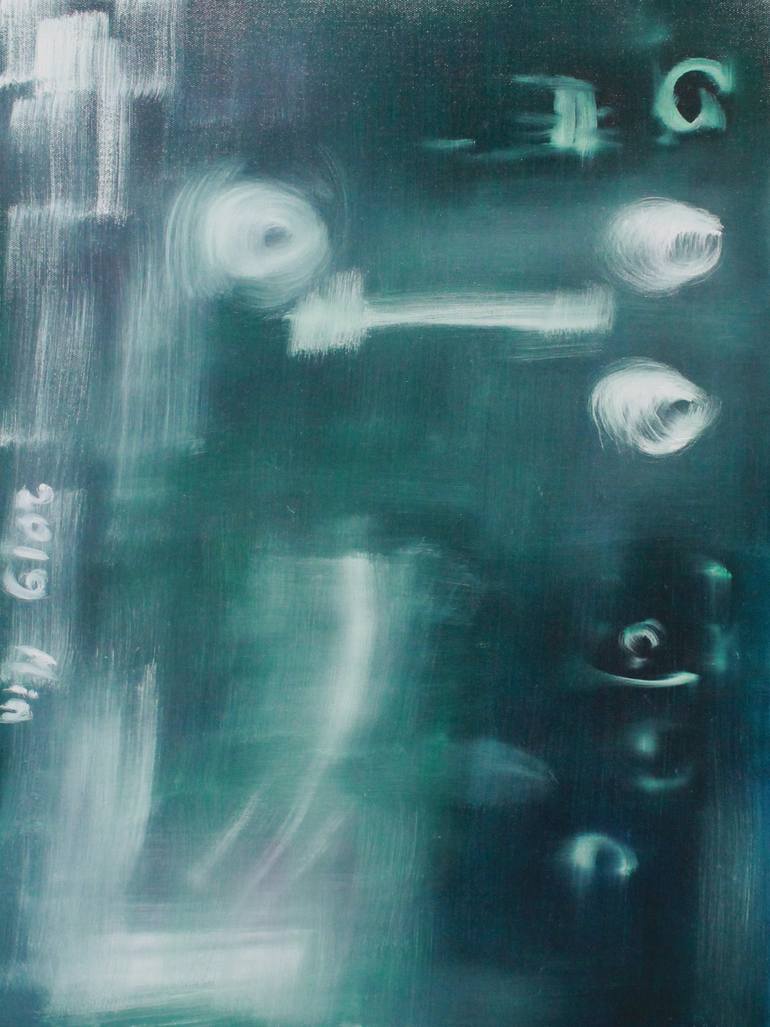 Original People Painting by Min Zou | Figurative Art on Canvas | Take the head, go through the world, and see the world