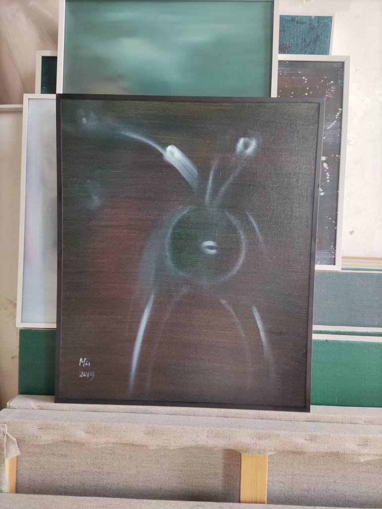Original Abstract People Painting by Min Zou