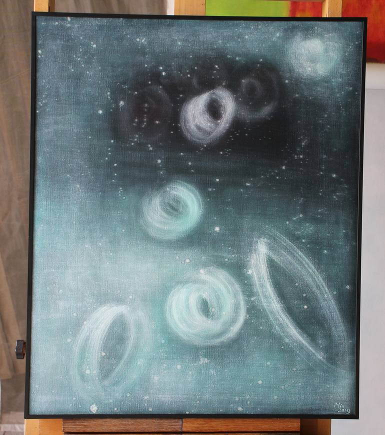 Original Abstract People Painting by Min Zou