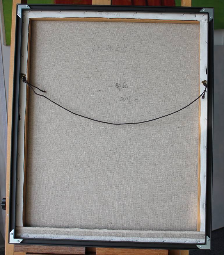 Original Abstract People Painting by Min Zou