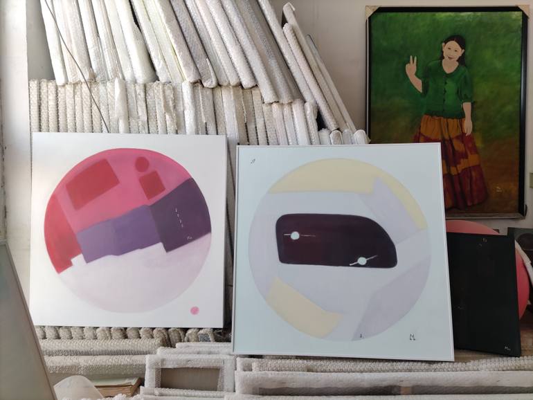 Original Figurative People Painting by Min Zou