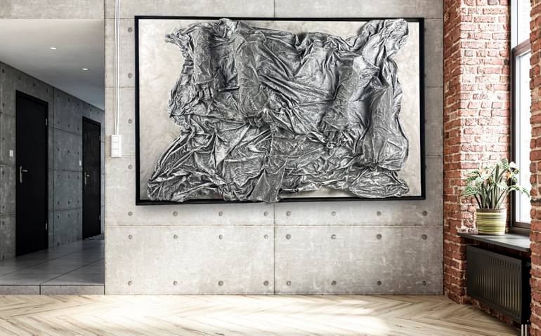 Original Abstract Expressionism Abstract Mixed Media by Magali Rozenberg