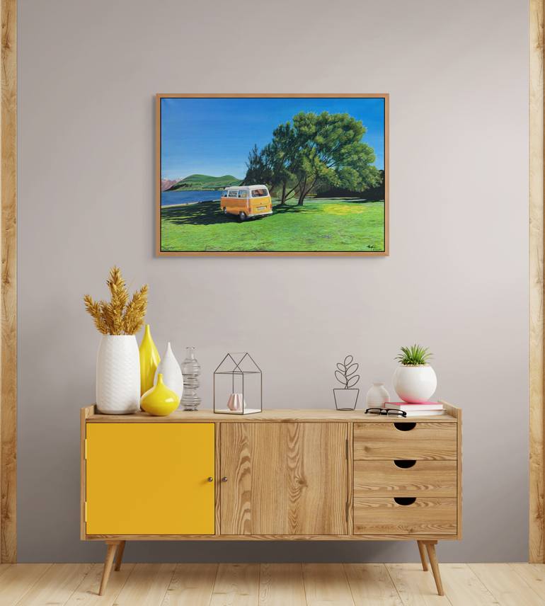 Original Realism Nature Painting by Monika Galantai