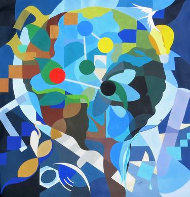 Original Abstract Expressionism Science/Technology Paintings by Rodrigo Andriàn