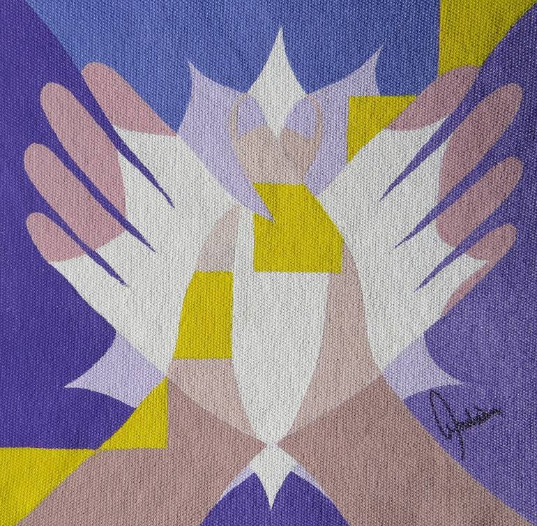Original Abstract Painting by Rodrigo Andrian | Abstract Art on Canvas | I Take Care of Myself