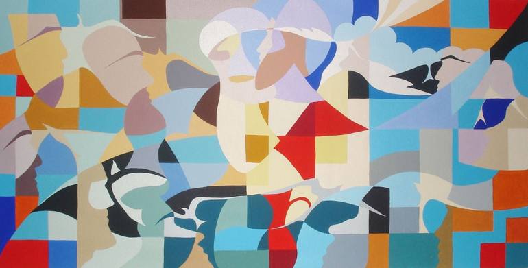 Print of Abstract Expressionism Religious Paintings by Rodrigo AndriàN
