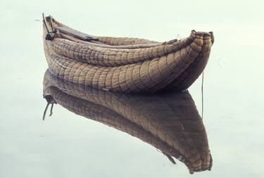 Reed boat on Lake Titicaca thumb