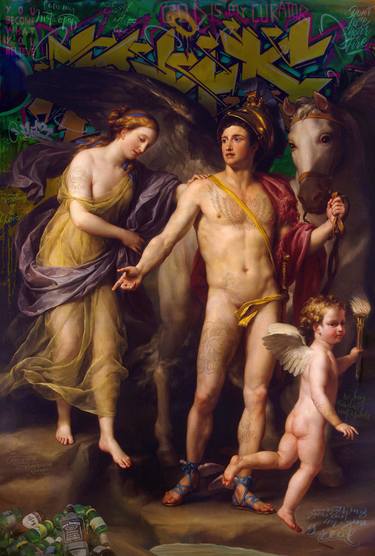 Original Conceptual Classical mythology Mixed Media by Marco Battaglini