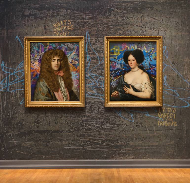 Original Classicism Pop Culture/Celebrity Mixed Media by Marco Battaglini