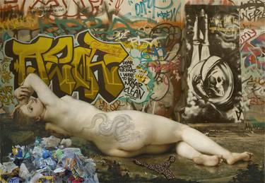 Original Conceptual Graffiti Mixed Media by Marco Battaglini