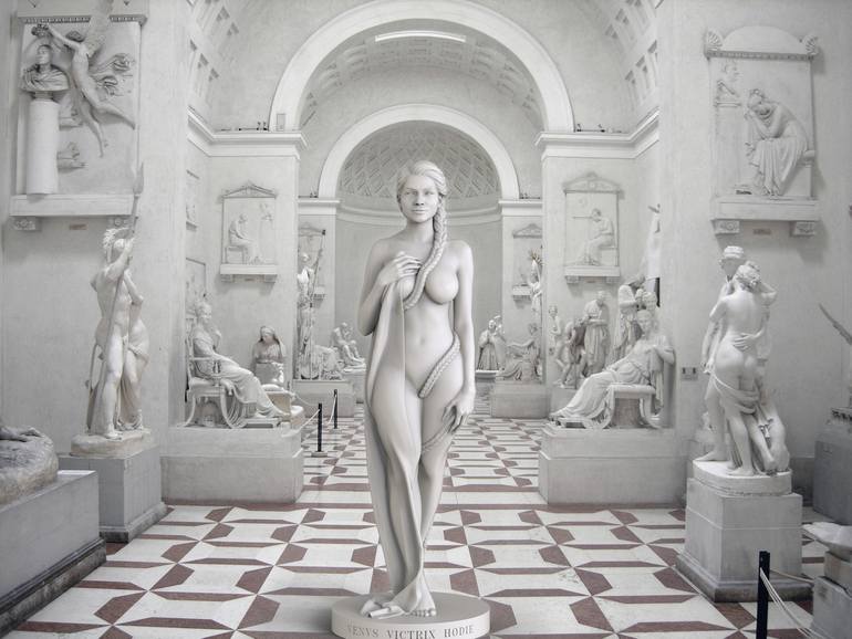 Original Conceptual Pop Culture/Celebrity Sculpture by Marco Battaglini