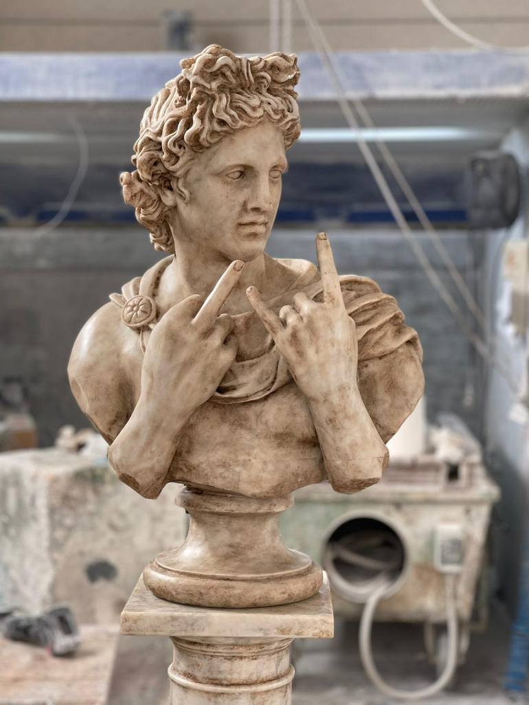 Original Conceptual Classical mythology Sculpture by Marco Battaglini