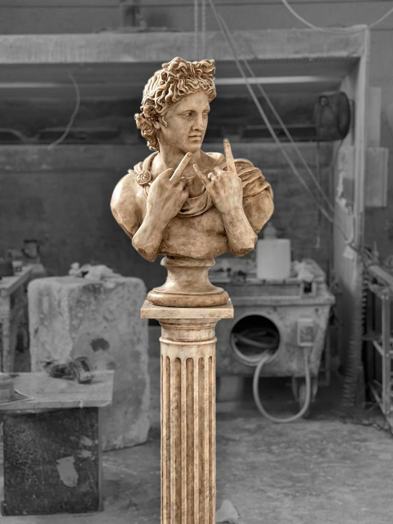 Original Classical mythology Sculpture by Marco Battaglini