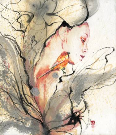 Print of Abstract Expressionism Women Paintings by Seungeun Suh