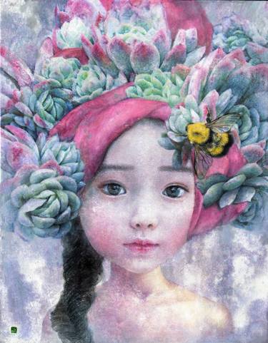 Print of Portraiture Kids Paintings by Seungeun Suh