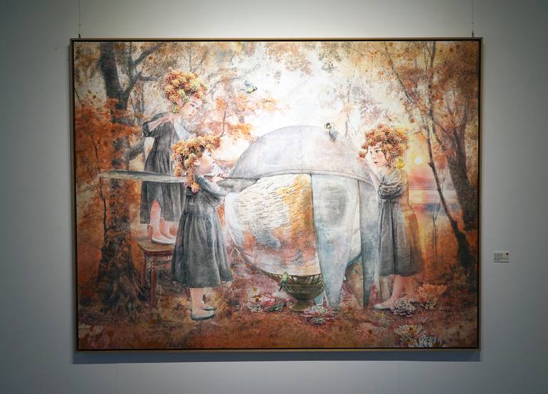 Original Fine Art Mortality Painting by Seungeun Suh