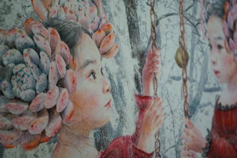 Original Fine Art People Painting by Seungeun Suh