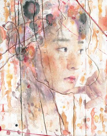 Original Abstract Expressionism Women Paintings by Seungeun Suh