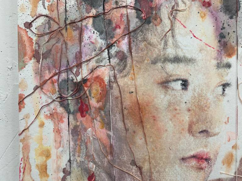 Original Abstract Expressionism Women Painting by Seungeun Suh