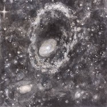 Original Outer Space Drawing by Ana Vizcarra Rankin