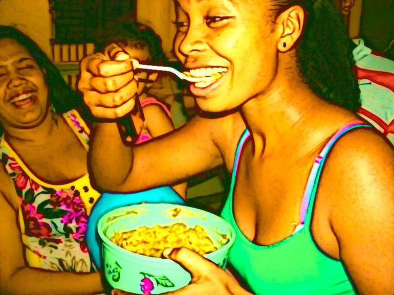 Original Digital Art Cartoon Mixed Media by Erwin Hollecker