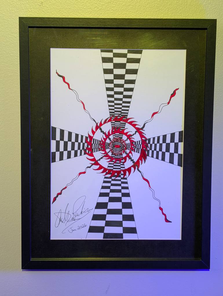 Original Abstract Geometric Drawing by Anthony Richison