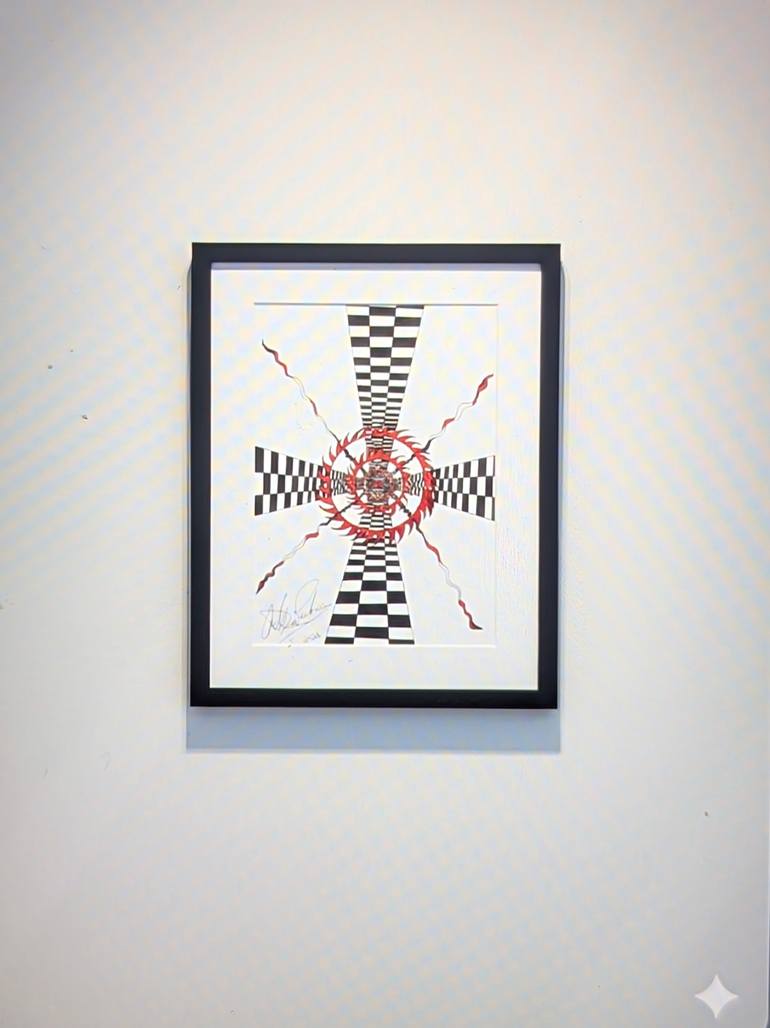 Original Abstract Geometric Drawing by Anthony Richison