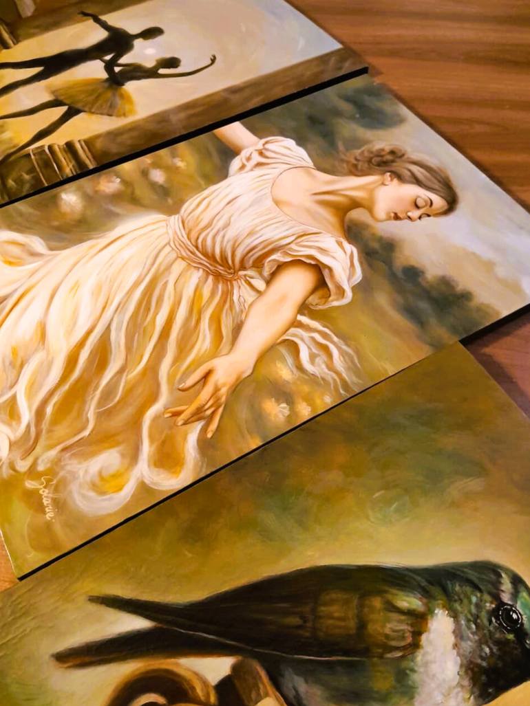 Original Contemporary Women Painting by Aen Solarie
