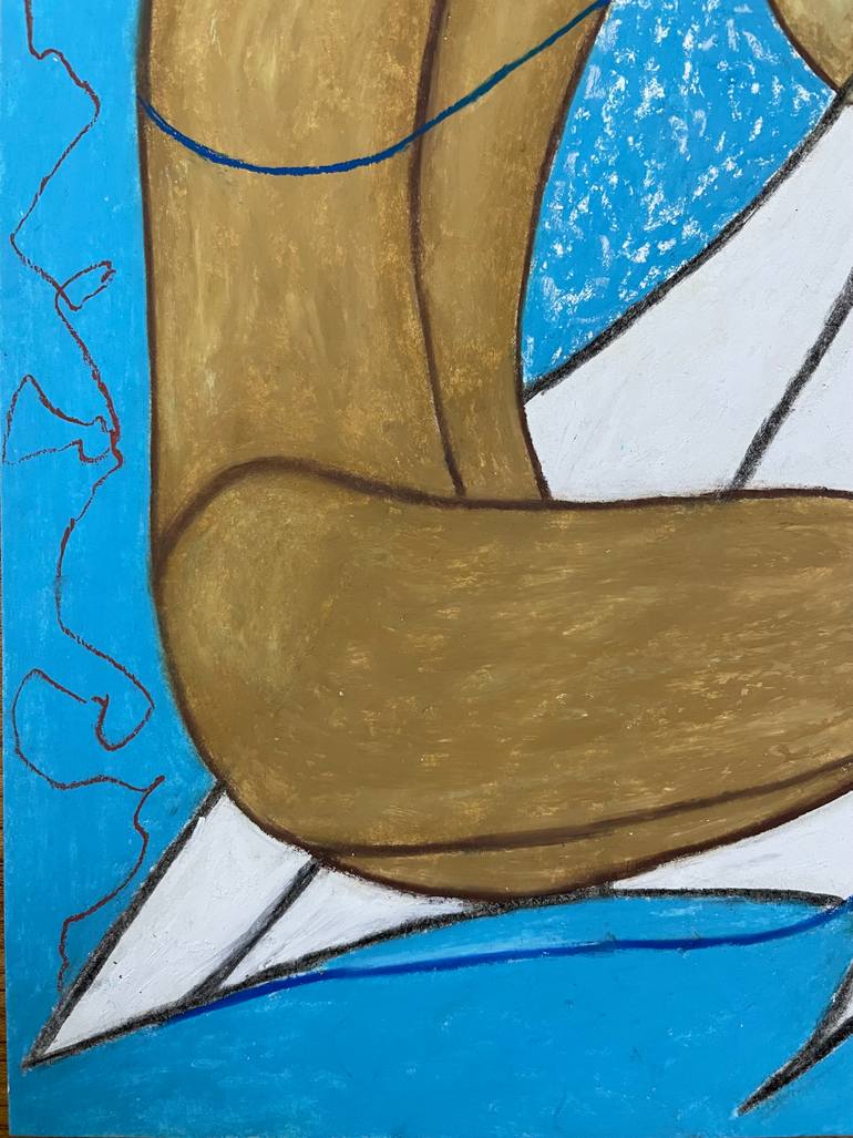 Original Expressionism Women Drawing by Elena Tananaeva