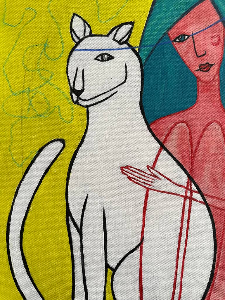 Original Expressionism Animal Painting by Elena Tananaeva