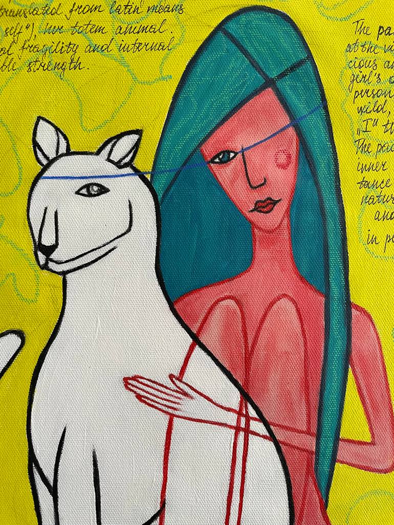 Original Expressionism Animal Painting by Elena Tananaeva