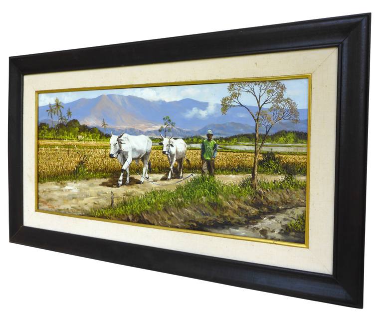 Original Realism Rural Life Painting by Dewangga Satria
