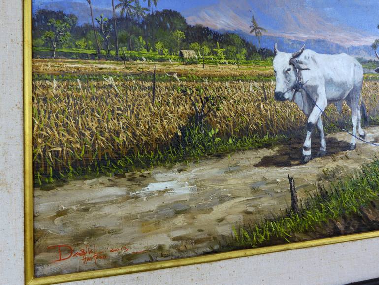 Original Realism Rural Life Painting by Dewangga Satria