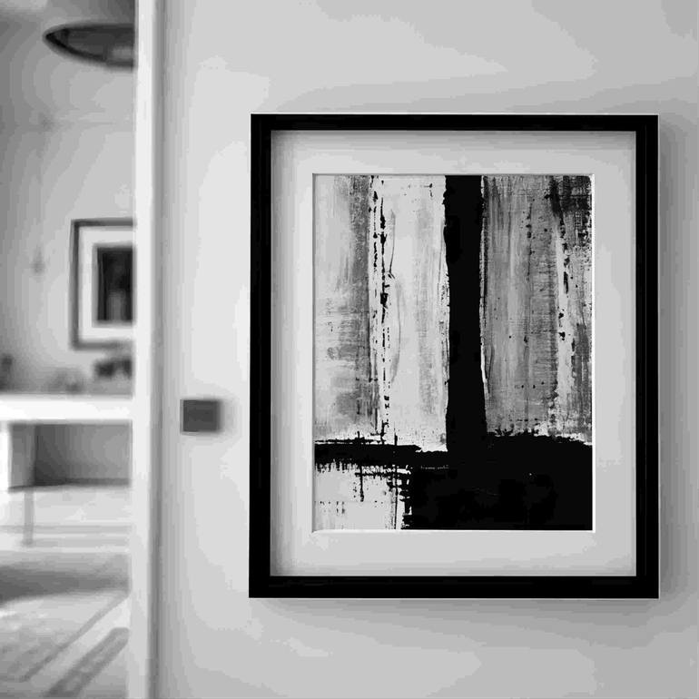 Original Black & White Light Drawing by Liu Helong