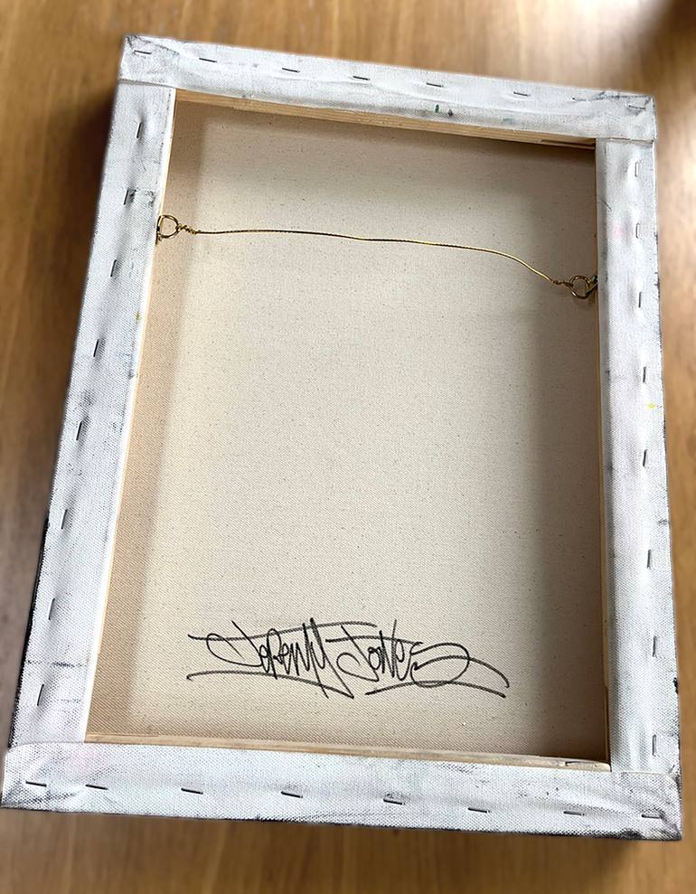 Original Abstract Expressionism Cartoon Painting by Jeremy Jones